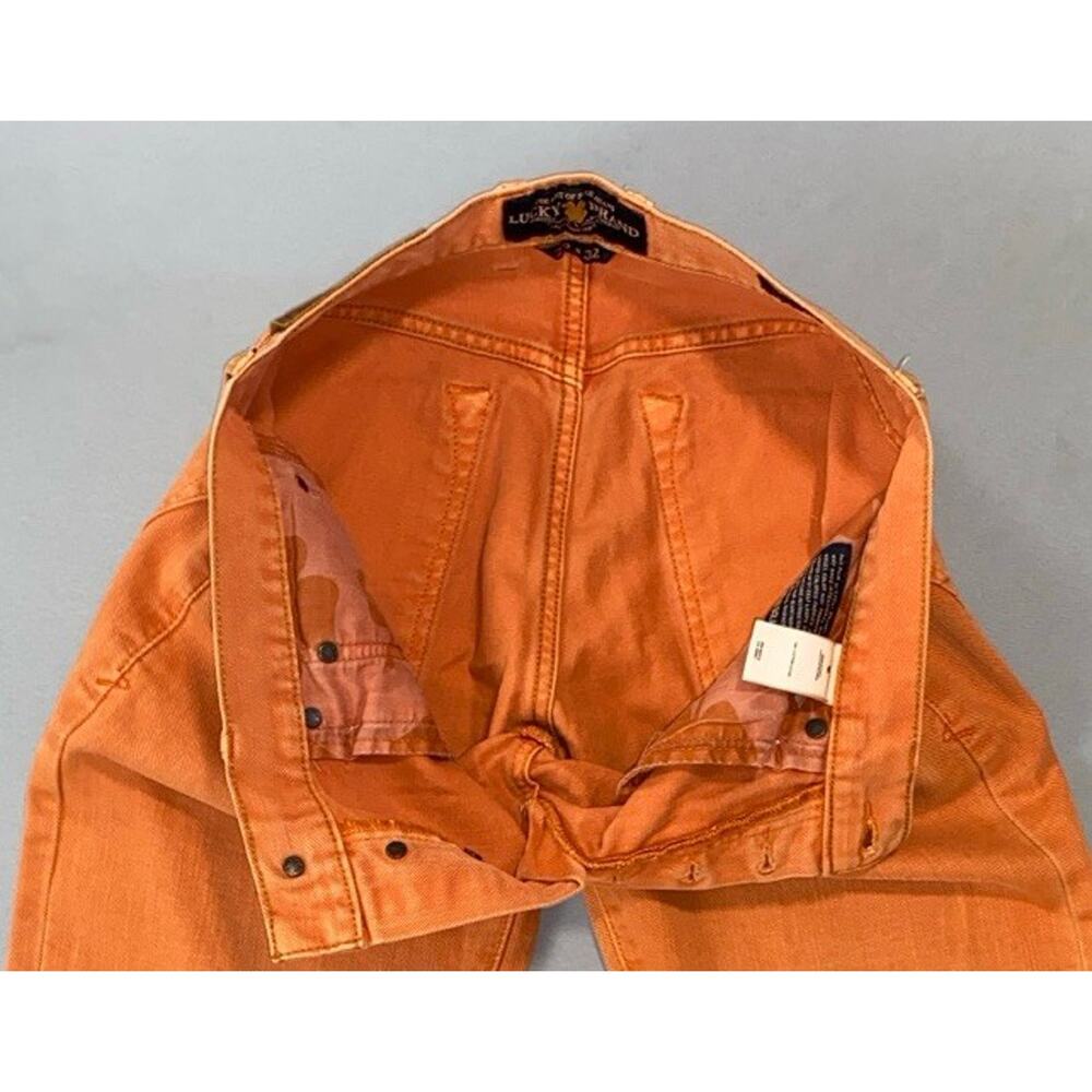 Lucky Brand 121 Heritage Slim 100% Cotton Denim Jeans. Washed Orange, 29X32. GUC - Picture 7 of 9